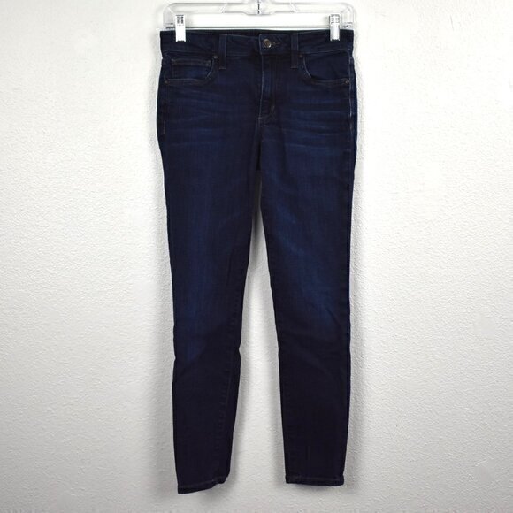 Joe's Jeans Curvy Skinny Ankle Size 26 Color Dark Blue Gently Used Condition - Picture 2 of 5